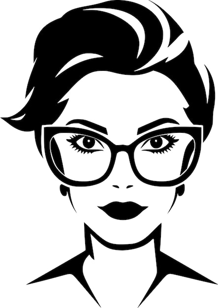 Vektor teacher black and white isolated icon vector illustration