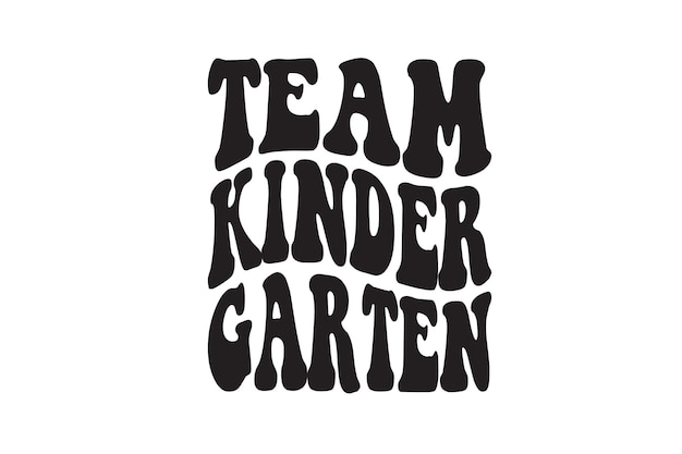 Team kindergarten-vektordatei