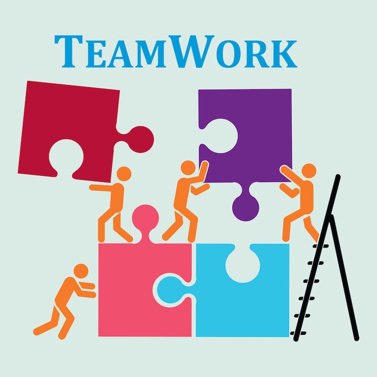 Vektor teamarbeit
