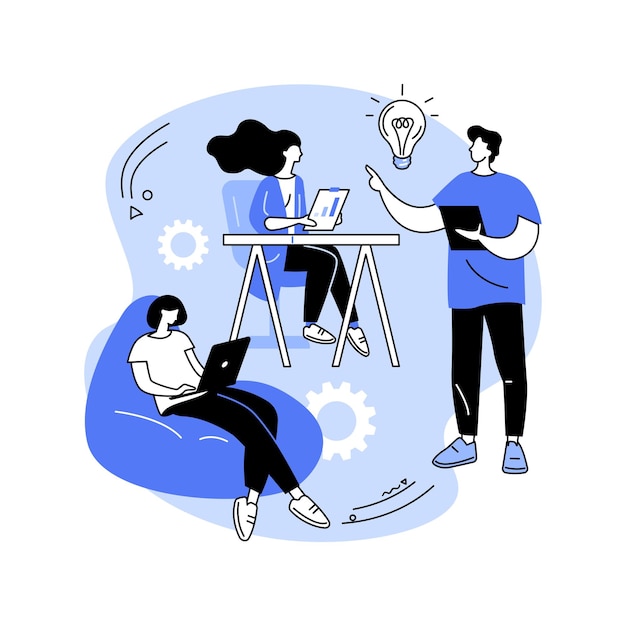 Teambuilding-Aktivität isolierte Cartoon-Vektorillustrationen