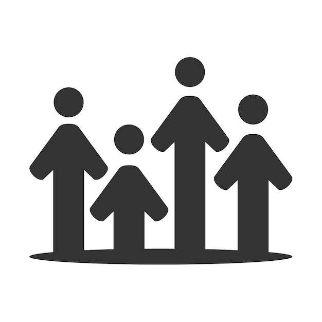 Vektor teamwork-familienlogo-vorlage symbol illustration markenidentität