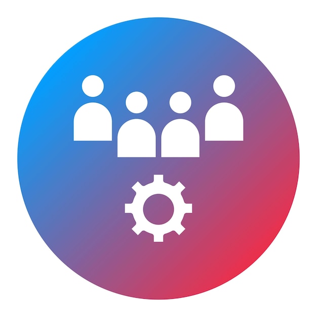 Teamwork-Icon-Vektorbild kann für Persönlichkeitsmerkmale verwendet werden