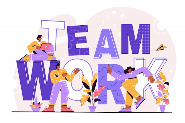 Vektor teamwork illustration