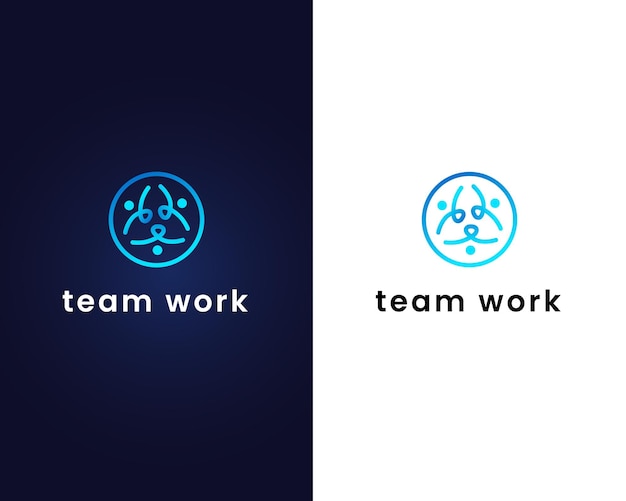 Teamwork-logo-design-vorlage