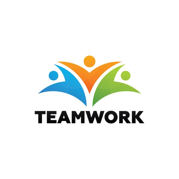 Teamwork-logo-vorlagen-design