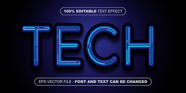 tech 3d bearbeitbarer texteffekt