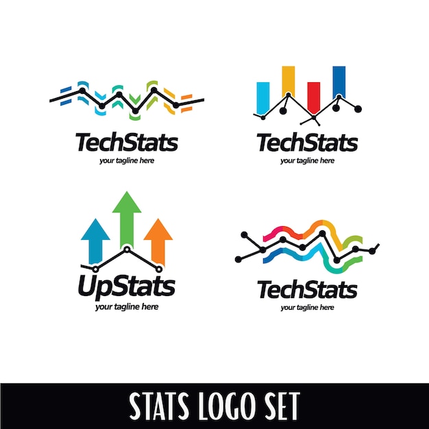 Tech-Statistik-Logo-Set