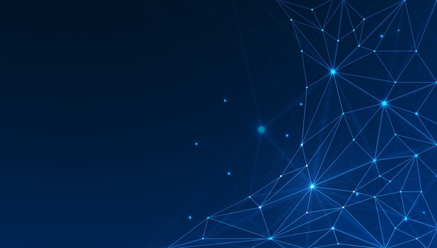 Technologie abstrakte Linien und Punkte Verbindungshintergrund Verbindung digitaler Daten und Big-Data-Konzept Illustration der digitalen Datenvisualisierung