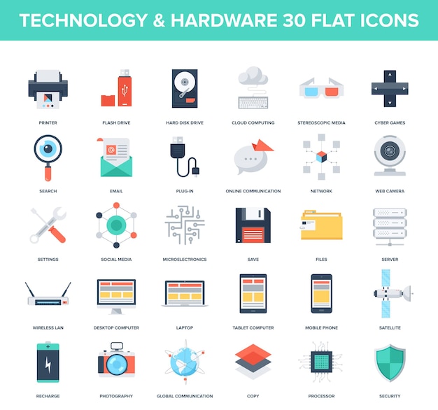 Technologie Icon Set