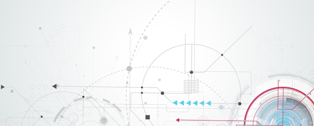 Technologie-innovation hintergrundidee der globalen geschäftslösung