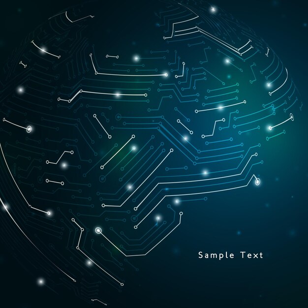 Technologie-Konzept-Hintergrund mit Maschendraht und Textraum Abstract Technology Circuit Background