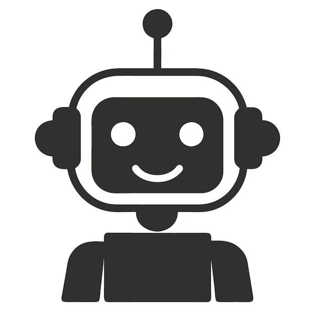 Technologie-Konzept-Vektor-Illustration mit Chatbots-Design-Elementen im flachen Stil