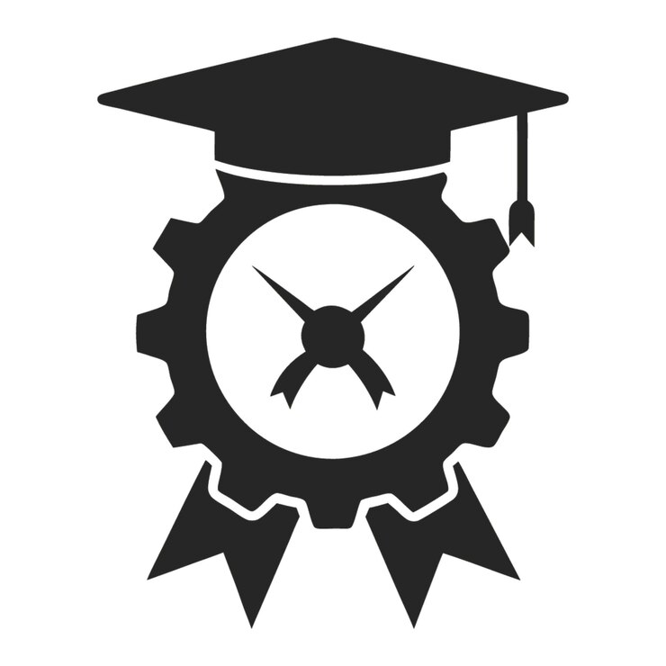 Vektor technologie-konzept-vektor-illustration mit zertifizierungs-design-elementen im flachen stil