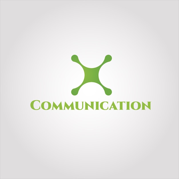 Vektor technologie-logo grünes logo kommunikationslogo technologie-logo