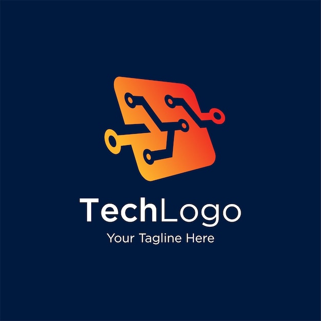 Technologie-logo-schablonen-design vektorikonen-symbolkonzept-zusammenfassungsnetzillustration