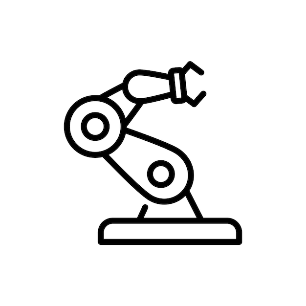 Technologie-Roboterzeichen-Symbolvektor