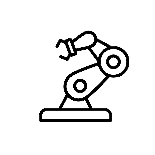 Technologie-Roboterzeichen-Symbolvektor