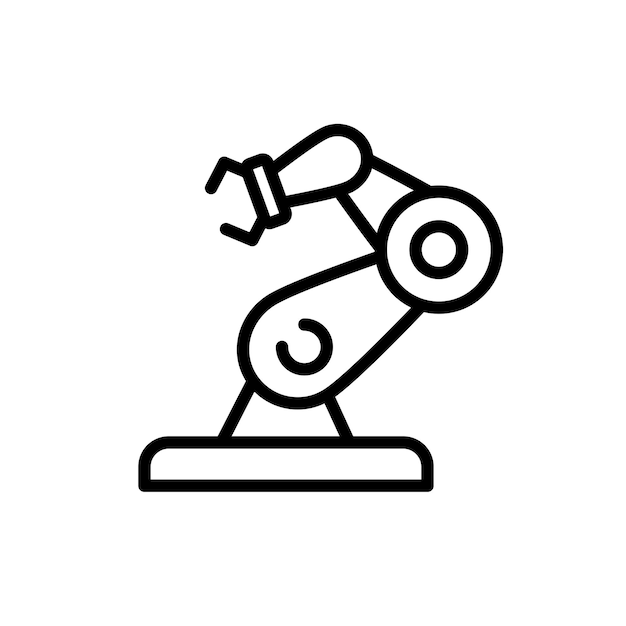 Technologie-Roboterzeichen-Symbolvektor