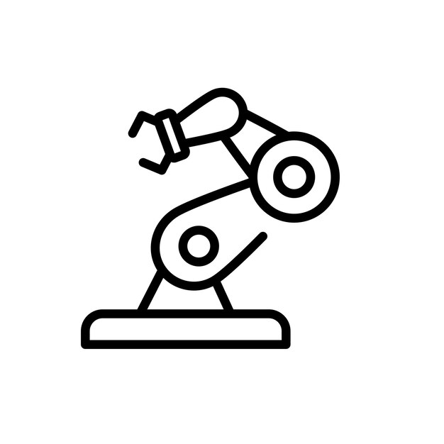 Technologie-Roboterzeichen-Symbolvektor
