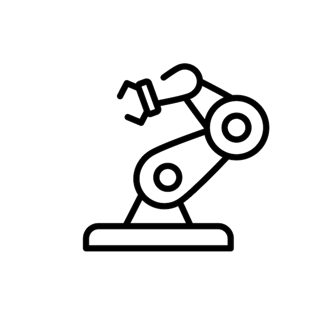 Technologie-Roboterzeichen-Symbolvektor