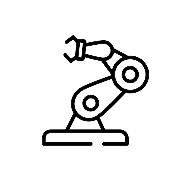 Technologie-Roboterzeichen-Symbolvektor