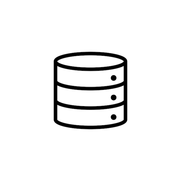 Technologie-Server-Zeichen-Symbolvektor