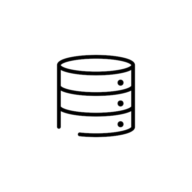 Technologie-Server-Zeichen-Symbolvektor