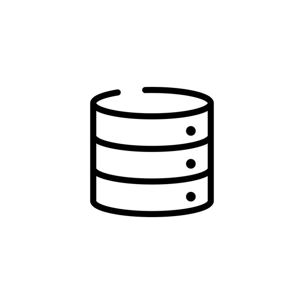 Technologie-Server-Zeichen-Symbolvektor