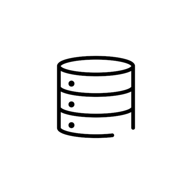 Technologie-Server-Zeichen-Symbolvektor