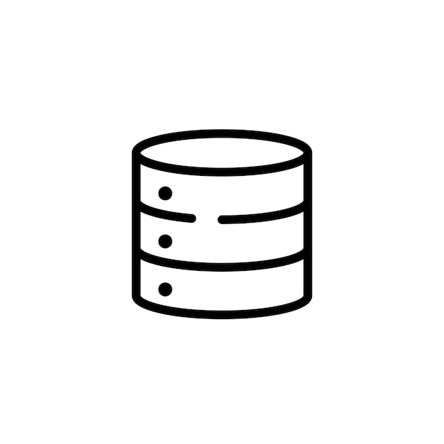 Technologie-Server-Zeichen-Symbolvektor