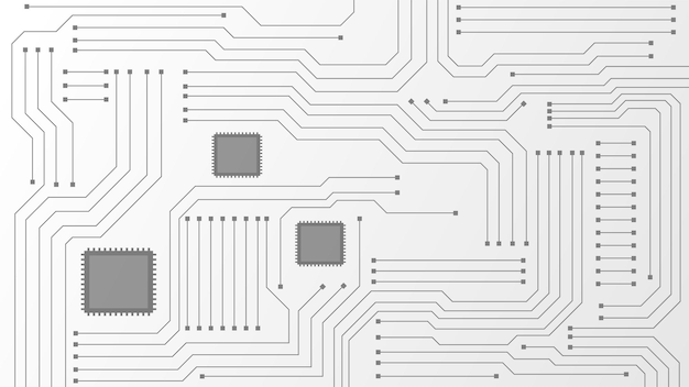 Technologiehintergrund mit hitech digital