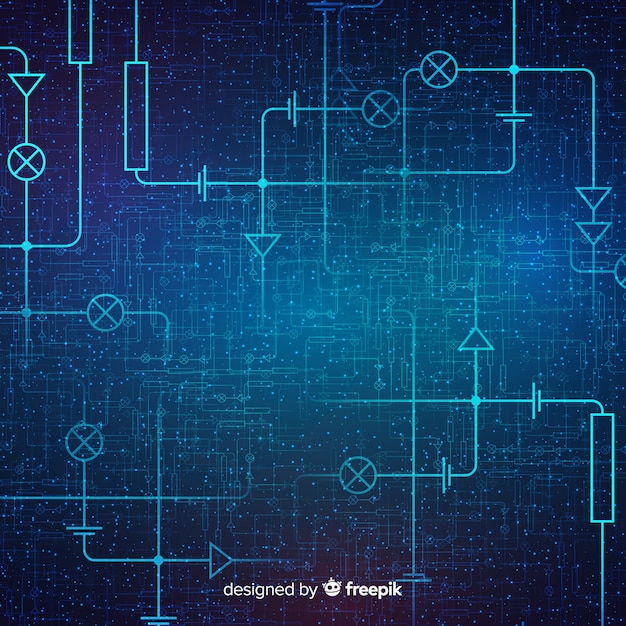 Vektor technologischer hintergrund