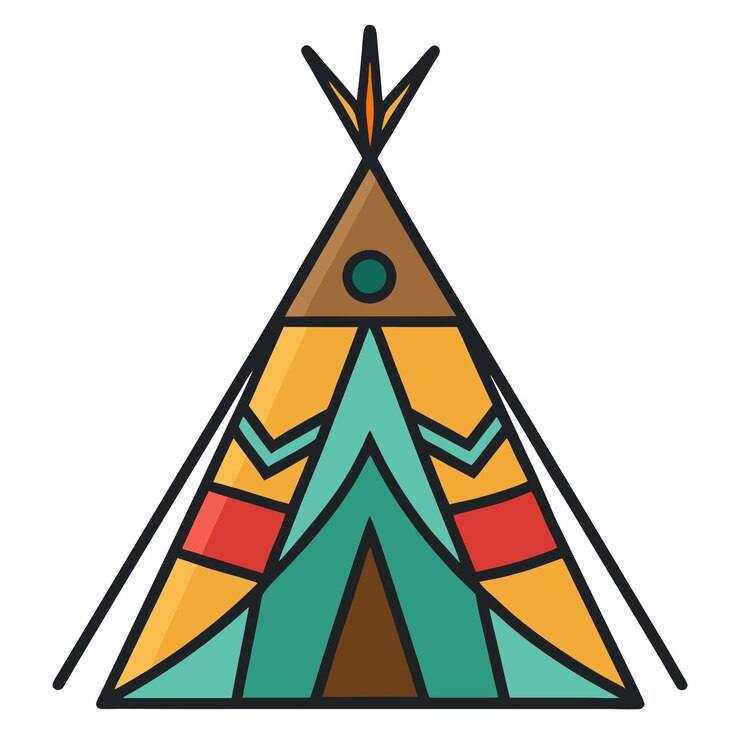 Vektor teepee clipart vektorkunst und illustration