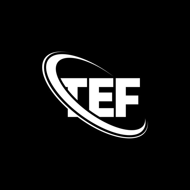 TEF-Logo TEF-Brief TEF-Buchstaben-Logo-Design Initialen TEF-logo mit Kreis und Großbuchstaben monogramm TEF-Typografie für Technologieunternehmen und Immobilienmarken