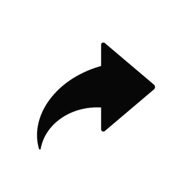 Teilen Sie Pfeil-flaches Symbol isolierte Vektor-Symbol-Illustration
