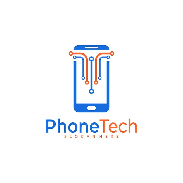 Telefon-logo-vektor-design-vorlage