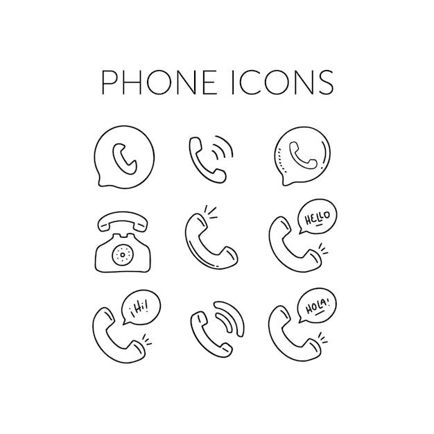 Telefon-Symbole