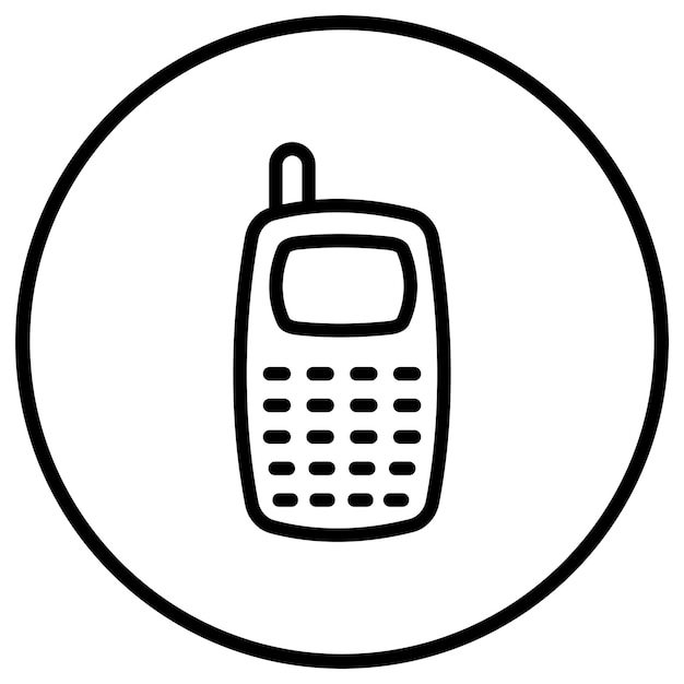 Telefon-Vektor-Ikonen-Design-Illustration