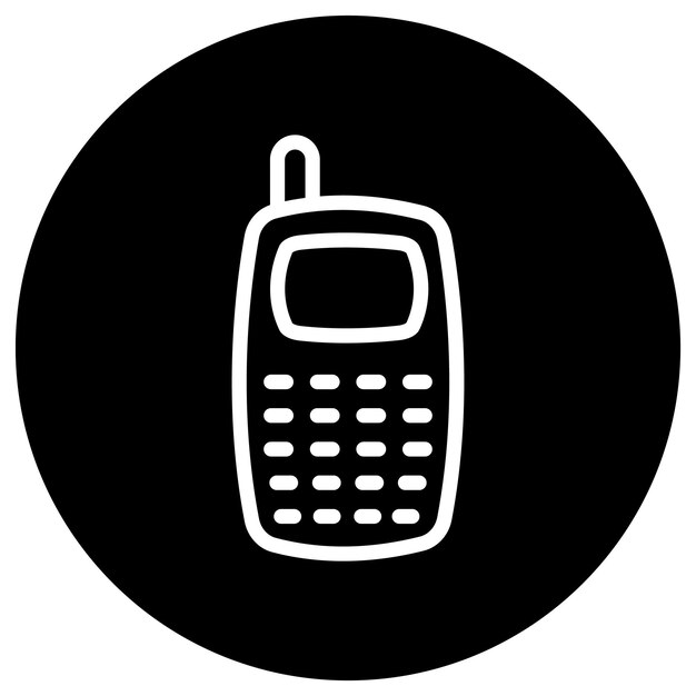 Telefon-Vektor-Ikonen-Design-Illustration