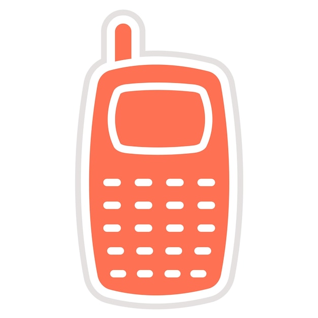 Telefon-Vektor-Ikonen-Design-Illustration