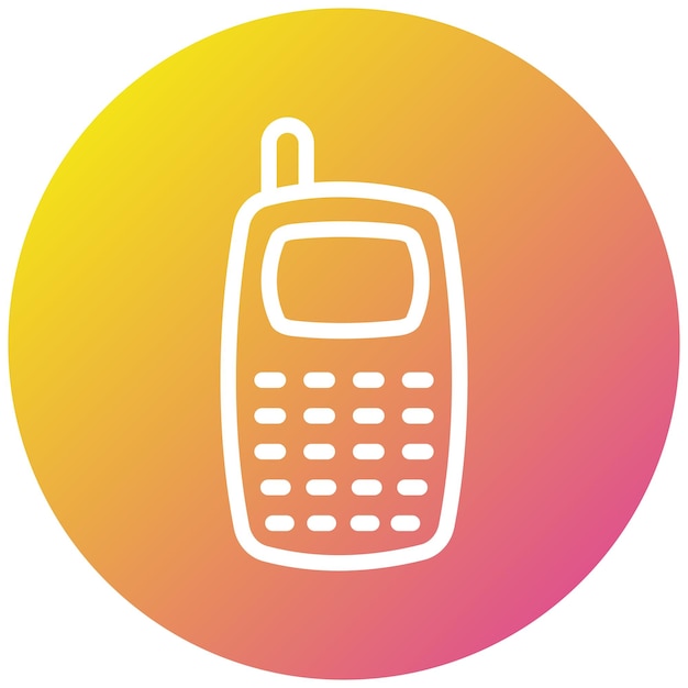 Telefon-Vektor-Ikonen-Design-Illustration