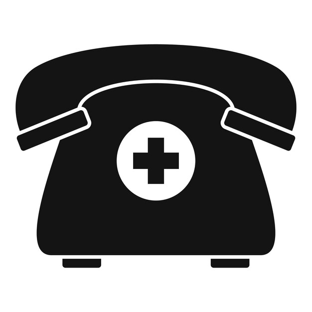 Vektor telefonsymbol für privatkliniken einfache illustration des telefonvektorsymbols für privatkliniken für webdesign, isoliert auf weißem hintergrund