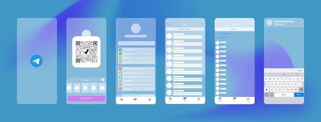 Telegram-Vorlage Chat- und Gruppenkommunikation Kreative Vorlage zur Verbesserung des Netzwerkbildschirms für soziale Medien und der Benutzeroberfläche für soziale Netzwerke Fotorahmen für soziale Medien