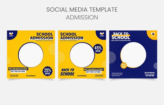 Template design schulzulassung zurück zur schule