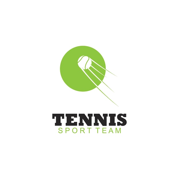 Tennis Logo Entwurfsvorlage