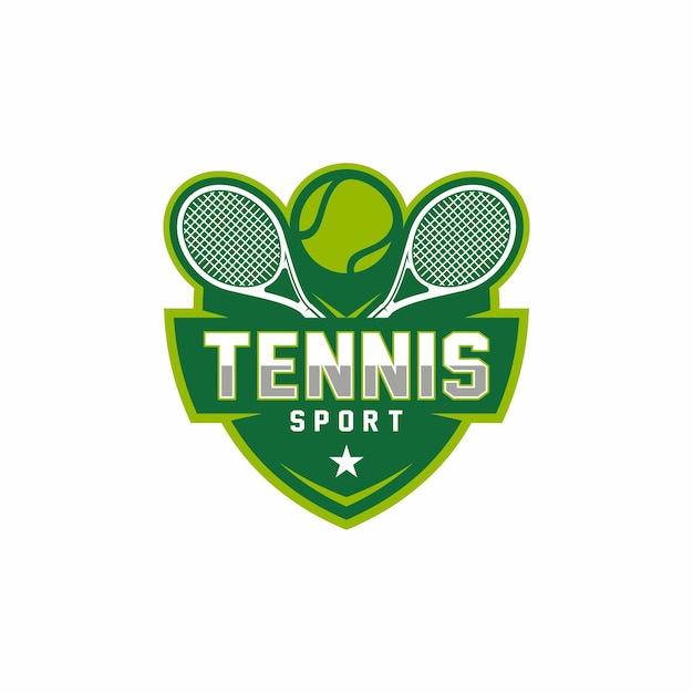 Tennis-logo-icon-design sport-abzeichen-vorlage vektor-illustration