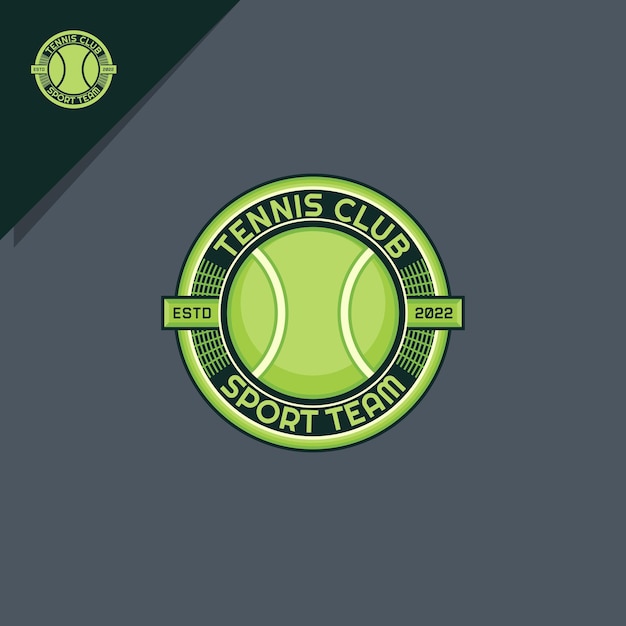 Tennisball-illustration. für logo oder symbol