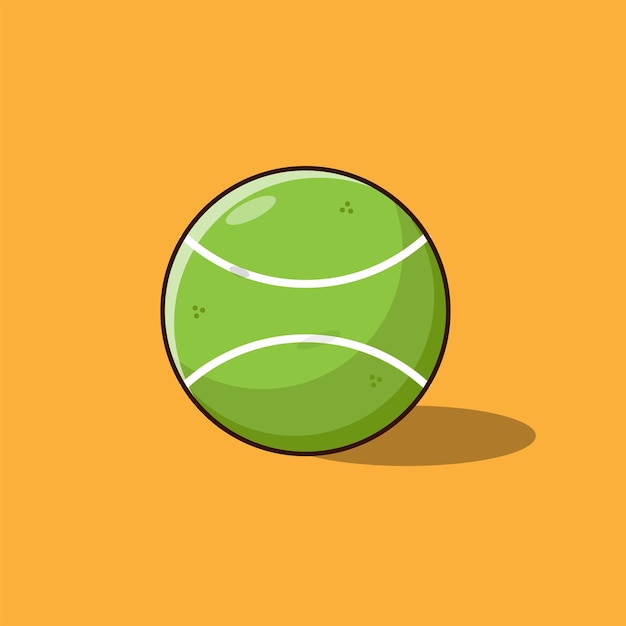 Tennisball-symbol-vektor-illustration. sportball-vektor.
