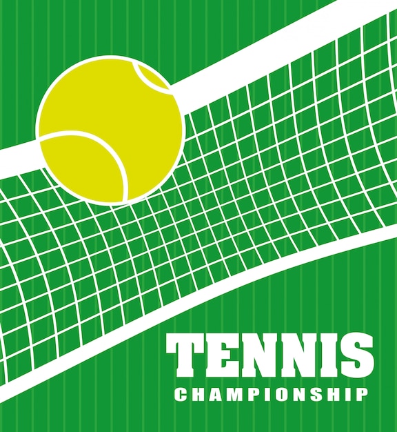 Tennissportdesign, Grafik der Vektorillustration eps10