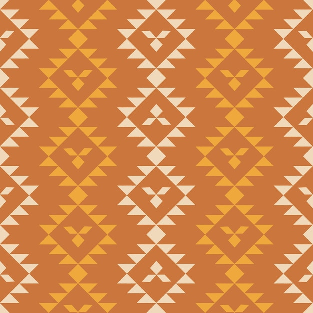 Terrakotta-Stammesdiamantenmuster
